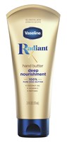 Vaseline Radiant Hand Butter Deep Nourishment 3.4oz Tube (54316)<br><br><br>Case Pack Info: 12 Units