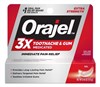 Orajel 3X Toothpaste And Gum Extra Strength 0.42oz (54432)<br><br><br>Case Pack Info: 144 Units