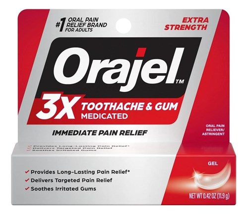 Orajel 3X Toothpaste And Gum Extra Strength 0.42oz (54432)<br><br><br>Case Pack Info: 144 Units