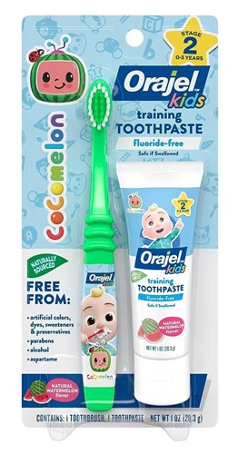 Orajel Training Toothpaste And Toothbrush Cocomelon 1oz (54436)<br><br><br>Case Pack Info: 24 Units