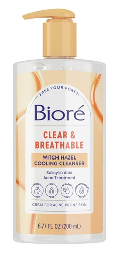 Biore Witch Hazel Cooling Cleanser 6.77oz Pump (54456)<br><br><br>Case Pack Info: 12 Units