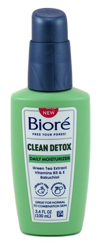 Biore Clean Detox Daily Moisturizer 3.4oz Pump (54488)<br><br><br>Case Pack Info: 12 Units