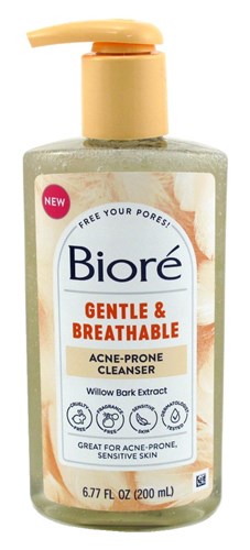 Biore Gentle & Breathable Cleanser Acne-Prone 6.77ozpump (54491)<br><br><br>Case Pack Info: 12 Units