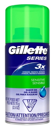 Gillette Series Shave Gel 2.5oz (12 Pieces) Sensitive (55576)<br><br><br>Case Pack Info: 2 Units