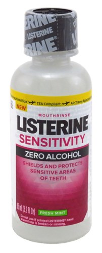 Listerine Sensitivity 3.2oz (12 Pieces) (Zero Alcohol) (55711)<br><br><br>Case Pack Info: 2 Units