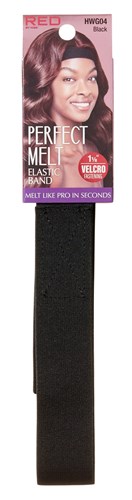 Kiss Red Perfect Melt Elastic Band 1 1/8Inch Velcro Black (57934)<br><br><br>Case Pack Info: 144 Units