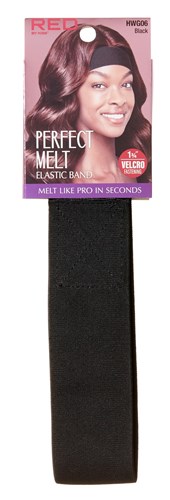 Kiss Red Perfect Melt Elastic Band 1 3/4Inch Velcro Black (57935)<br><br><br>Case Pack Info: 144 Units