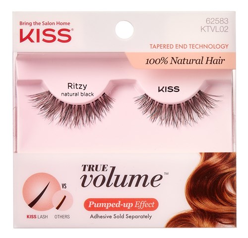 Kiss True Volume Lashes -Ritzy (59944)<br><br><span style="color:#FF0101"><b>12 or More=Unit Price $2.98</b></span style><br>Case Pack Info: 36 Units