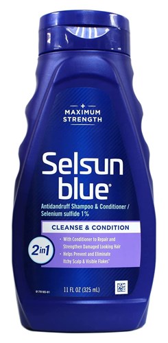 Selsun Blue Shampoo Dandruff Cleanse&Condition 2-In-1 11oz (60008)<br><br><br>Case Pack Info: 24 Units