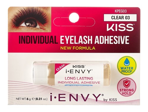 Kiss I Envy Eyelash Adhesive Individual Clear 0.21oz (60097)<br><br><span style="color:#FF0101"><b>12 or More=Unit Price $1.79</b></span style><br>Case Pack Info: 288 Units