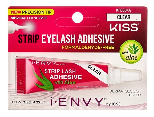 Kiss I Envy Eyelash Adhesive Strip With Aloe Clear 0.25oz (60098)<br><br><span style="color:#FF0101"><b>12 or More=Unit Price $1.79</b></span style><br>Case Pack Info: 288 Units