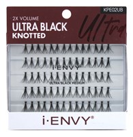 Kiss I Envy Ultra Black Knotted Medium Lashes (60136)<br><br><span style="color:#FF0101"><b>12 or More=Unit Price $2.45</b></span style><br>Case Pack Info: 36 Units