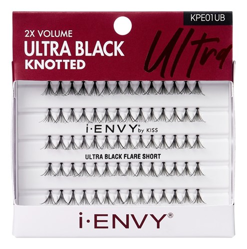 Kiss I Envy Ultra Black Knotted Short Lashes (60137)<br><br><span style="color:#FF0101"><b>12 or More=Unit Price $2.45</b></span style><br>Case Pack Info: 36 Units