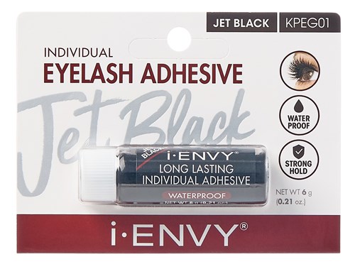 Kiss I Envy Individual Eyelash Adhesive Jet Black 01 0.25oz (60194)<br><br><span style="color:#FF0101"><b>12 or More=Unit Price $1.79</b></span style><br>Case Pack Info: 36 Units