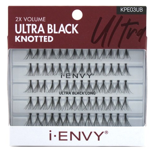 Kiss I Envy Ultra Black Knotted Long Lashes (60202)<br><br><span style="color:#FF0101"><b>12 or More=Unit Price $2.45</b></span style><br>Case Pack Info: 36 Units