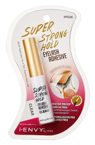 Kiss I Envy Eyelash Adhesive Super Strong Hold Clear 5 Gram (60332)<br><br><span style="color:#FF0101"><b>12 or More=Unit Price $2.73</b></span style><br>Case Pack Info: 216 Units