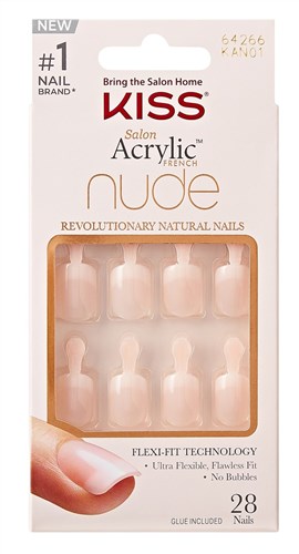 Kiss Salon Acrylic Nude French 28 Count Real Short Length (60387)<br><br><span style="color:#FF0101"><b>12 or More=Unit Price $5.77</b></span style><br>Case Pack Info: 36 Units