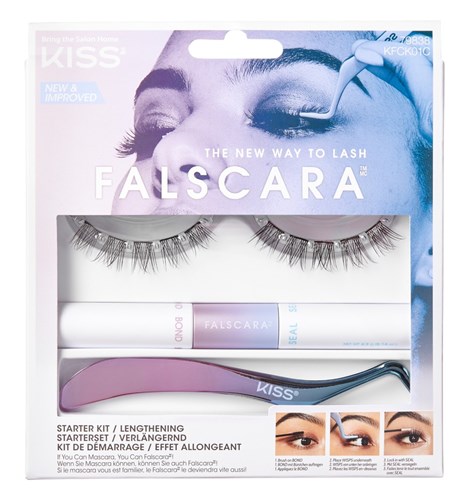 Kiss Falscara Eyelash Starter Kit Lengthening (60439)<br><br><span style="color:#FF0101"><b>12 or More=Unit Price $12.02</b></span style><br>Case Pack Info: 36 Units