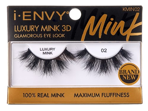 Kiss I Envy Luxury Mink 3D 02 Lashes (60463)<br><br><span style="color:#FF0101"><b>12 or More=Unit Price $3.66</b></span style><br>Case Pack Info: 36 Units