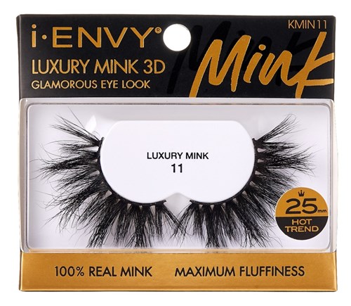 Kiss I Envy Luxury Mink 3D 11 Lashes (60469)<br><br><span style="color:#FF0101"><b>12 or More=Unit Price $3.66</b></span style><br>Case Pack Info: 36 Units