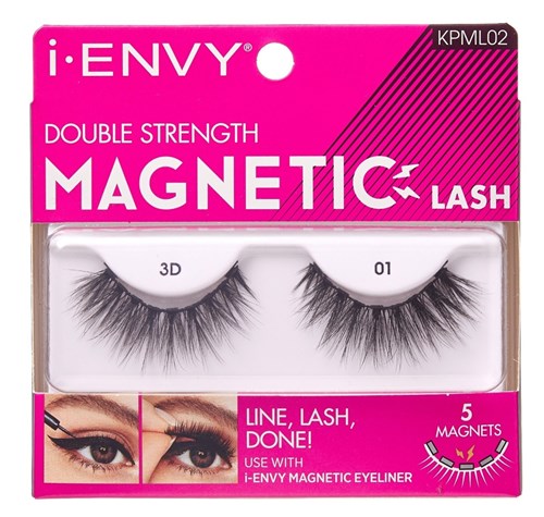 Kiss I Envy Magnetic 3D 01 Lashes (60475)<br><br><span style="color:#FF0101"><b>12 or More=Unit Price $3.66</b></span style><br>Case Pack Info: 36 Units
