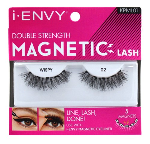 Kiss I Envy Magnetic 02 Wispy Lashes (60482)<br><br><span style="color:#FF0101"><b>12 or More=Unit Price $3.66</b></span style><br>Case Pack Info: 36 Units