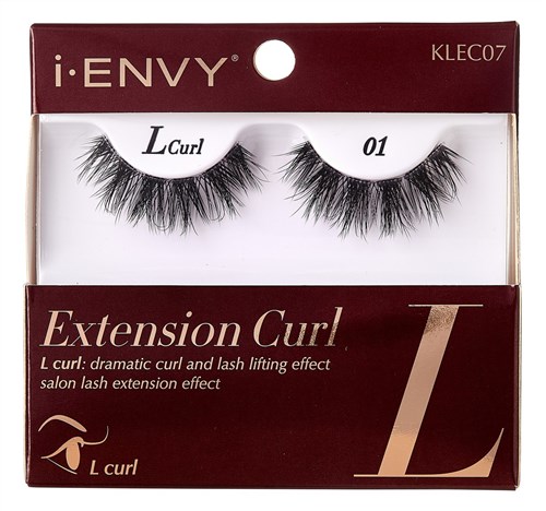 Kiss I Envy Extension Curl Lcurl 01 Lashes (60511)<br><br><span style="color:#FF0101"><b>12 or More=Unit Price $3.03</b></span style><br>Case Pack Info: 36 Units