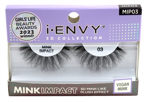 Kiss I Envy 3D Collection Mink Impact 03 Lashes (60514)<br><br><span style="color:#FF0101"><b>12 or More=Unit Price $2.42</b></span style><br>Case Pack Info: 72 Units