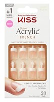 Kiss Salon Acrylic French 28 Count Real Short Length Nude (60532)<br><br><span style="color:#FF0101"><b>12 or More=Unit Price $5.26</b></span style><br>Case Pack Info: 36 Units