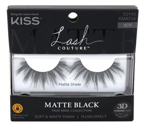 Kiss Lash Couture Matte Black Matte Sheer (60562)<br><br><span style="color:#FF0101"><b>12 or More=Unit Price $4.88</b></span style><br>Case Pack Info: 36 Units