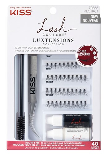 Kiss Lash Couture Luxtensions Faux Lash Extensions Kit (60569)<br><br><span style="color:#FF0101"><b>12 or More=Unit Price $7.95</b></span style><br>Case Pack Info: 36 Units