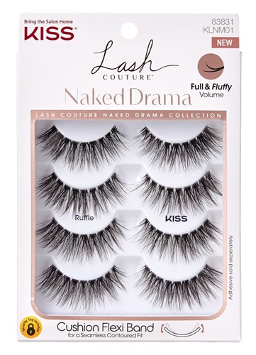 Kiss Lash Couture Naked Drama Collection Ruffle (60575)<br><br><span style="color:#FF0101"><b>12 or More=Unit Price $9.77</b></span style><br>Case Pack Info: 36 Units