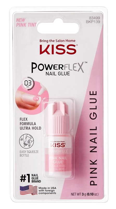 Kiss Powerflex Nail Glue Pink Tint 0.10oz (60790) 12 or More=Unit Price ...