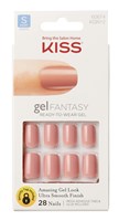 Kiss Gel Fantasy Collection 28 Count Rose Short Length (60811)<br><br><br>Case Pack Info: 36 Units