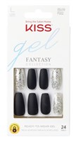 Kiss Gel Fantasy Collection 24 Count Blk/Sparkle Long Length (60821)<br> <span style="color:#FF0101">(ON SPECIAL 11% OFF)</span style><br><span style="color:#FF0101"><b>3 or More=Special Unit Price $5.86</b></span style><br>Case Pack Info: 36 Units