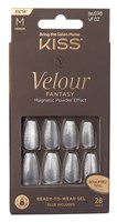 Kiss Velour Fantasy Nails 28 Count Medium Silver (60852)<br> <span style="color:#FF0101">(ON SPECIAL 11% OFF)</span style><br><span style="color:#FF0101"><b>3 or More=Special Unit Price $8.46</b></span style><br>Case Pack Info: 36 Units