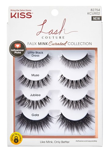 Kiss Lash Couture Faux Mink Curated Collection 4-Pairs (60856)<br><br><span style="color:#FF0101"><b>12 or More=Unit Price $9.80</b></span style><br>Case Pack Info: 36 Units