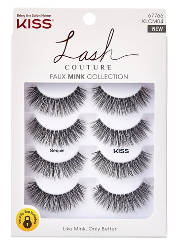 Kiss Lash Couture Faux Mink Sequin Multi-Pack (60857)<br><br><span style="color:#FF0101"><b>12 or More=Unit Price $9.80</b></span style><br>Case Pack Info: 36 Units