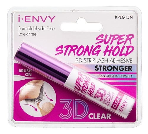 Kiss I Envy Eyelash Adhesive 3D Super Strong Hold Clear (60871)<br><br><span style="color:#FF0101"><b>12 or More=Unit Price $2.46</b></span style><br>Case Pack Info: 36 Units