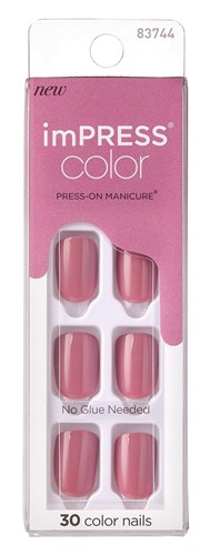 Kiss Impress Press-On-Manicure Nails 30 Count Petal Pink (60882)<br><br><span style="color:#FF0101"><b>12 or More=Unit Price $4.87</b></span style><br>Case Pack Info: 36 Units