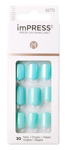 Kiss Impress Press-On-Manicure Kit 30 Count Rain Check Short (60883)<br><br><span style="color:#FF0101"><b>12 or More=Unit Price $5.80</b></span style><br>Case Pack Info: 36 Units