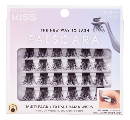 Kiss Falscara Extra Drama Wisps Multi-Pack (60887)<br><br><span style="color:#FF0101"><b>12 or More=Unit Price $5.44</b></span style><br>Case Pack Info: 36 Units