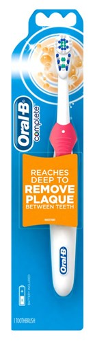 Oral-B Toothbrush Complete Remove Plaque (Battery) (72029)<br><br><br>Case Pack Info: 48 Units