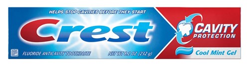 Crest Toothpaste 8.2oz Cavity Protection Cool Mint Gel (72036)<br><br><br>Case Pack Info: 24 Units