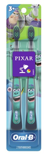 Oral-B Toothbrush Kids Pixar Extra Soft 2-Pack (72050)<br><br><br>Case Pack Info: 72 Units