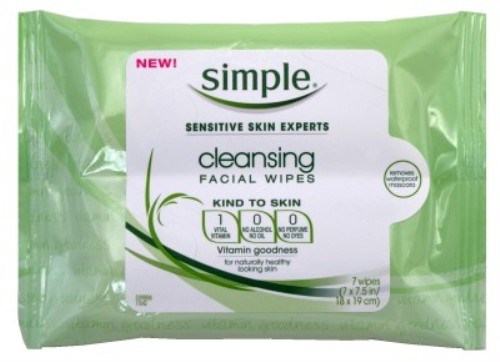 Simple Cleansing Facial Wipes 7 Count (80205)<br><br><br>Case Pack Info: 20 Units