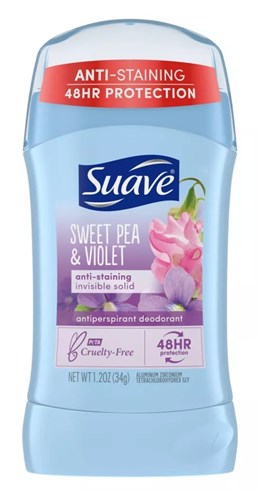 Suave Deodorant 1.2oz 48Hr Sweet Pea + Violet (12 Pieces) (80229)<br><br><br>Case Pack Info: 1 Unit