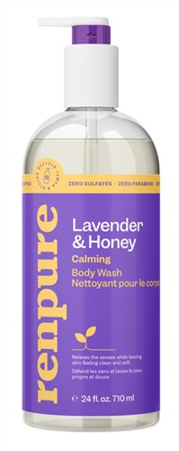 Renpure Body Wash Lavender Honey Calming 24oz (81013)<br><br><br>Case Pack Info: 3 Units