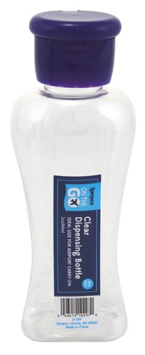 Sprayco Travel Bottle 3oz Dispensing Clear (12 Pieces) Asst (81123)<br><br><br>Case Pack Info: 4 Units