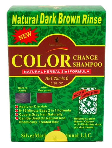 Deity Shampoo Color Change Kit Natural Herbal 2N1 Dark Brown (82039)<br><br><span style="color:#FF0101"><b>12 or More=Unit Price $14.34</b></span style><br>Case Pack Info: 48 Units